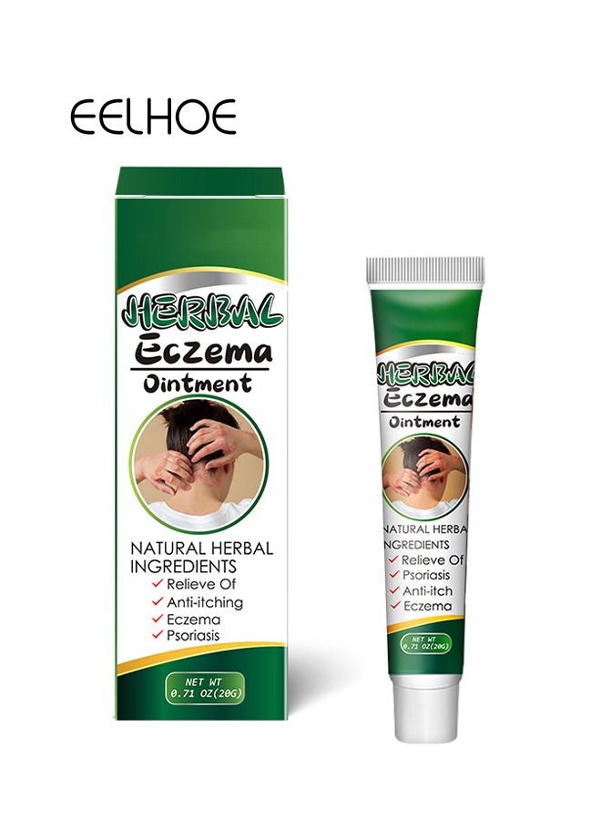 EELHOE Treatment Psoriasis Eczema Cream Antibacterial Antipruritic Dermatitis Herbal Ointment Anti-itch Medical Plaster - Image 2