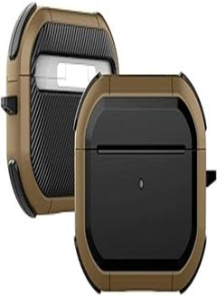 Anti-Shock Protective Silicone Case for Airpods Pro Shockproof Cover - Black and Brown