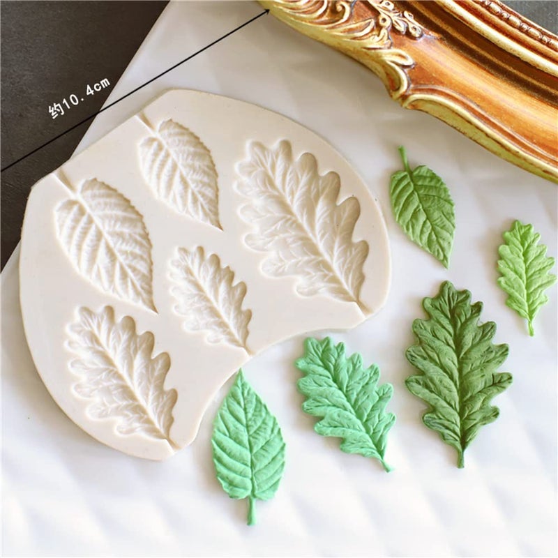 Leaf Silicone Mold Rose Flower Fondant Molds DIY Cake Decorating Tools Sugarcraft Candy Resin Clay Chocolate Gumpaste Moulds 42 x 328 x 024 inches