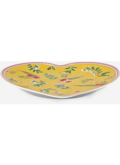 Pip Studio La Majorelle Yellow Porcelain Heart Plate Set 21.5 cm  - Image 2