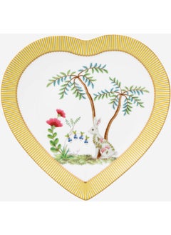 Pip Studio La Majorelle Yellow Porcelain Heart Plate Set 21.5 cm  - Image 4