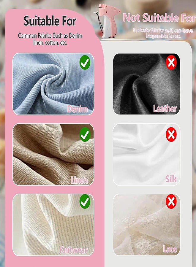 Stitch Gun for Clothes, Handheld Stitch Tag Gun Quick Clothing Fixer, Tagging Gun - Sewing Kit Includes 5 Needle, 1000 Black Fasteners & 1000 White Fasteners - Image 5