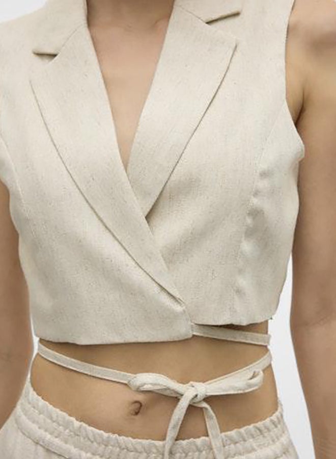 VERO MODA Vmsoffie Sl Crop String Vest  - Image 4