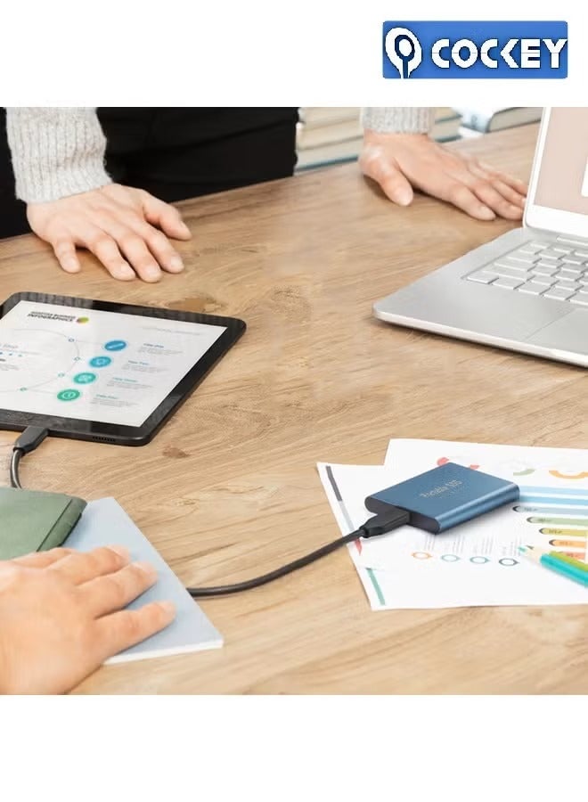 COCKEY 2TB Portable External SSD, 2000GB USB 3.1 High Speed Data Transfer, Computer Backup Drive Support Data Storage Transfer, USB C Mini Portable External Solid State Drive for PC/Laptop/Phones and More - Image 5