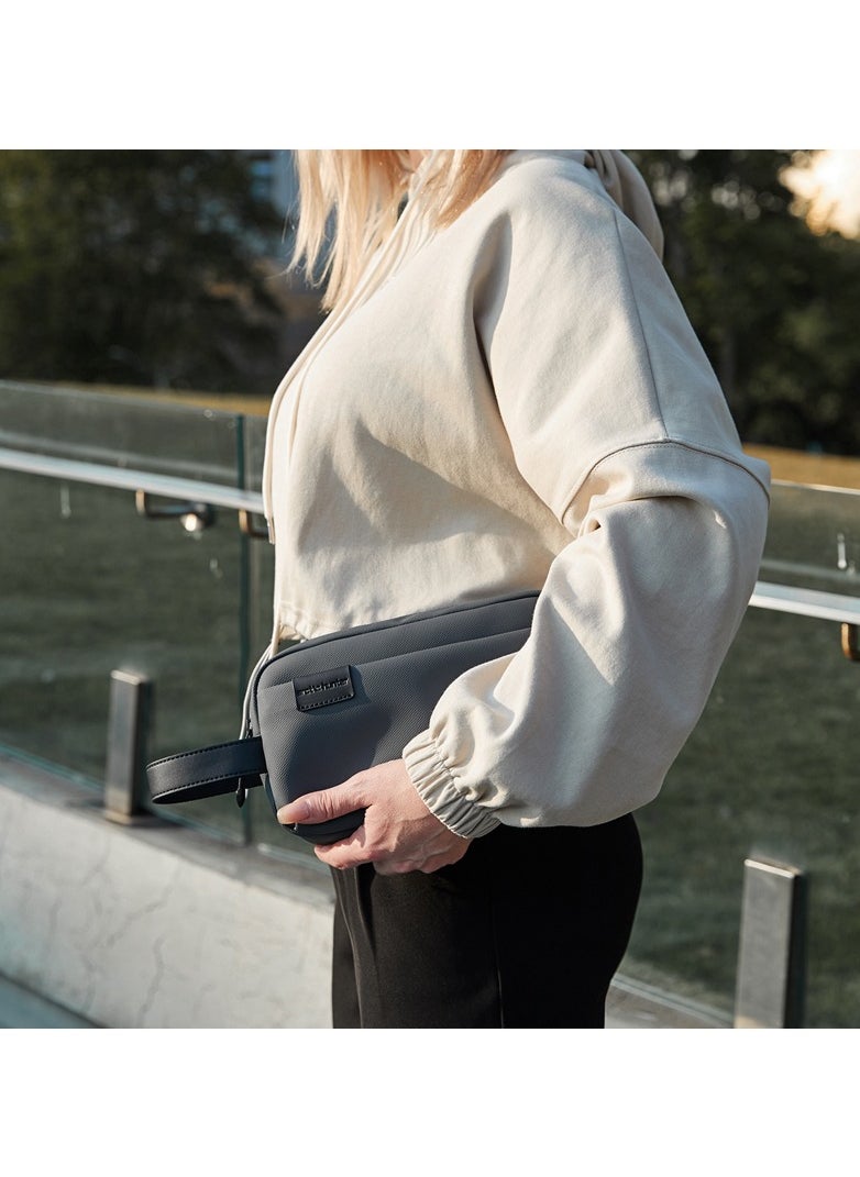 ARCTIC HUNTER K00580 Water Resistant Anti-Theft Pouch Handbag Clutch Bag - Grey  - Image 3