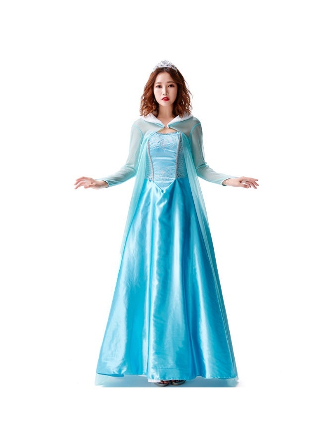 NIBEMINENT The outlet fabric of the fairy tale princess dress has been thickened. Role-playing light blue strapless dress - Image 1