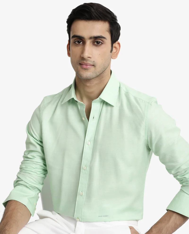 Rare Rabbit Men's Formal Plain Shirt
