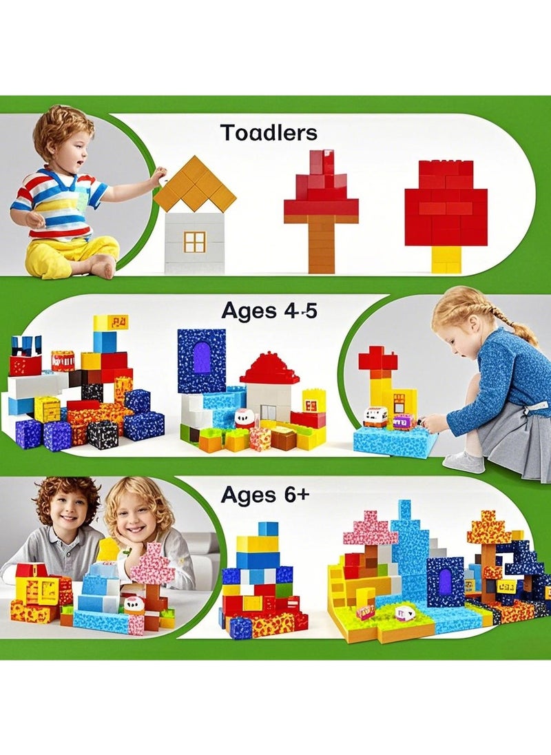 I LOVE KIDS Magnetic Building Blocks,84PCS Magnetic Toys for Age 4+,STEM Montessori Sensory Toys,Fidget 0.8" Cubes Construction Toys,Gifts For Kids  - Image 2