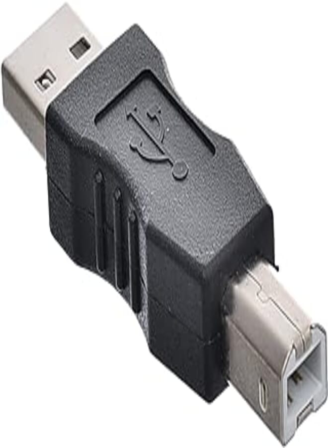 Imix Connector USB 2.0 Male To Male And Practical For Printer - Black Silver