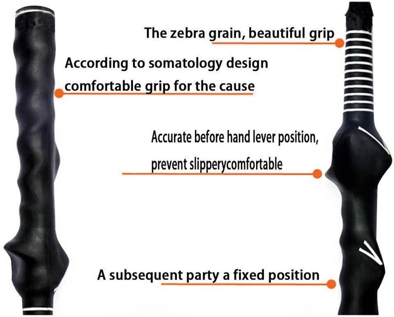TRADERPLUS Right-Handed Golf Swing Training Grip Trainer, Black - Image 4