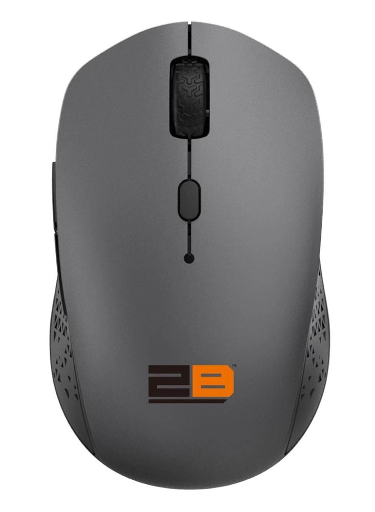 2B 2B Bluetooth  Dual mode mouse Bluetooth 5.0 / wireless usb  5.0 - 2.4 GHz Mouse with 800/1200/1600 DPI, Black  - Image 1
