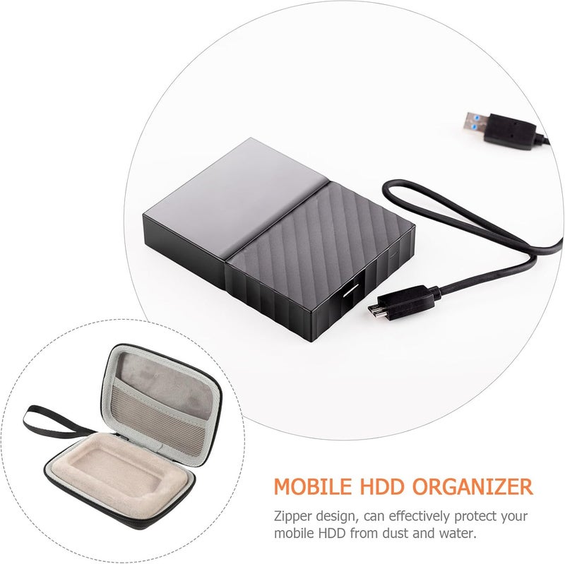 DOITOOL SSD Storage Case and USB Cable Organizer Bag Portable External Hard Drive Carrying Case with Earphone Storage for Travel and Computer Accessories - Image 3