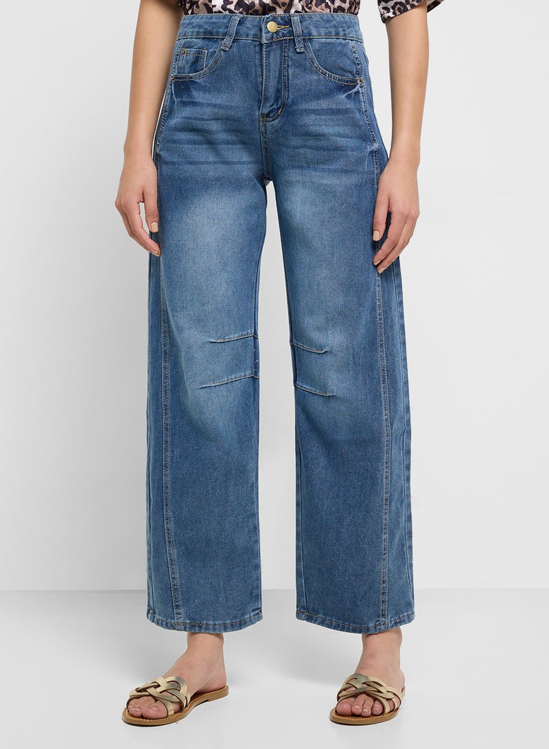 Ginger High Rise Straight Fit Jeans - Image 1