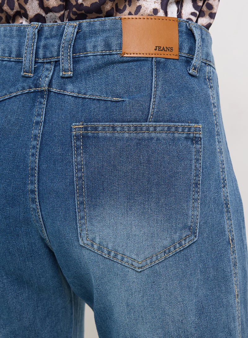 Ginger High Rise Straight Fit Jeans - Image 5