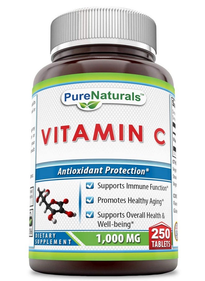 Pure Naturals Vitamin C 1000 Mg 250 Tablets Supports Immune Function* Supports Overall Health & Wellbeing* Promotes Healthy Aging*  - Image 2