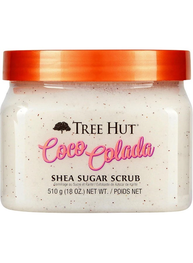 Tree Hut Coco Colada Shea Sugar Scrub, 18 oz, Ultra Hydrating and Exfoliating Scrub for Nourishing Essential Body Care - Image 1