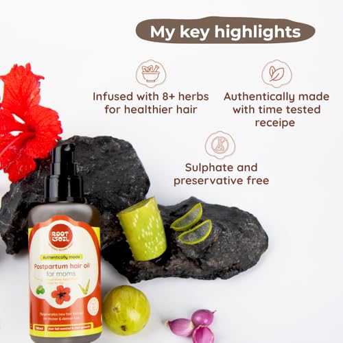 ROOT and SOIL Postpartum Hairfall Control & Hair Growth Oil: Nourishing Care for New Moms,310 Grams - Image 4