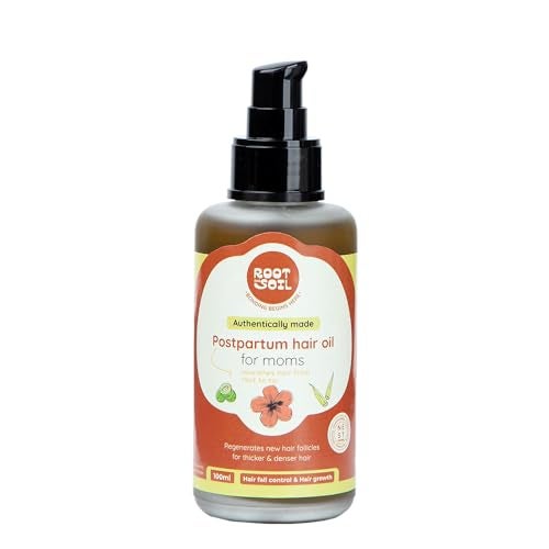 ROOT and SOIL Postpartum Hairfall Control & Hair Growth Oil: Nourishing Care for New Moms,310 Grams - Image 1