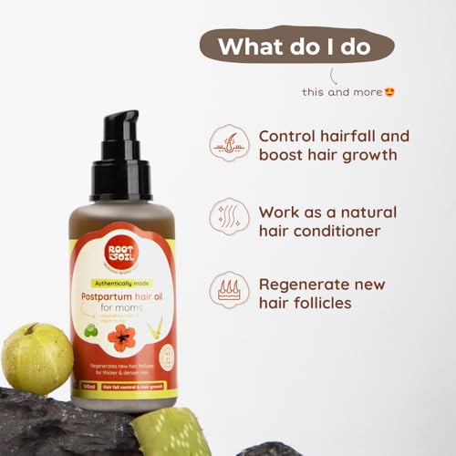 ROOT and SOIL Postpartum Hairfall Control & Hair Growth Oil: Nourishing Care for New Moms,310 Grams - Image 5