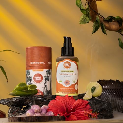 ROOT and SOIL Postpartum Hairfall Control & Hair Growth Oil: Nourishing Care for New Moms,310 Grams - Image 2