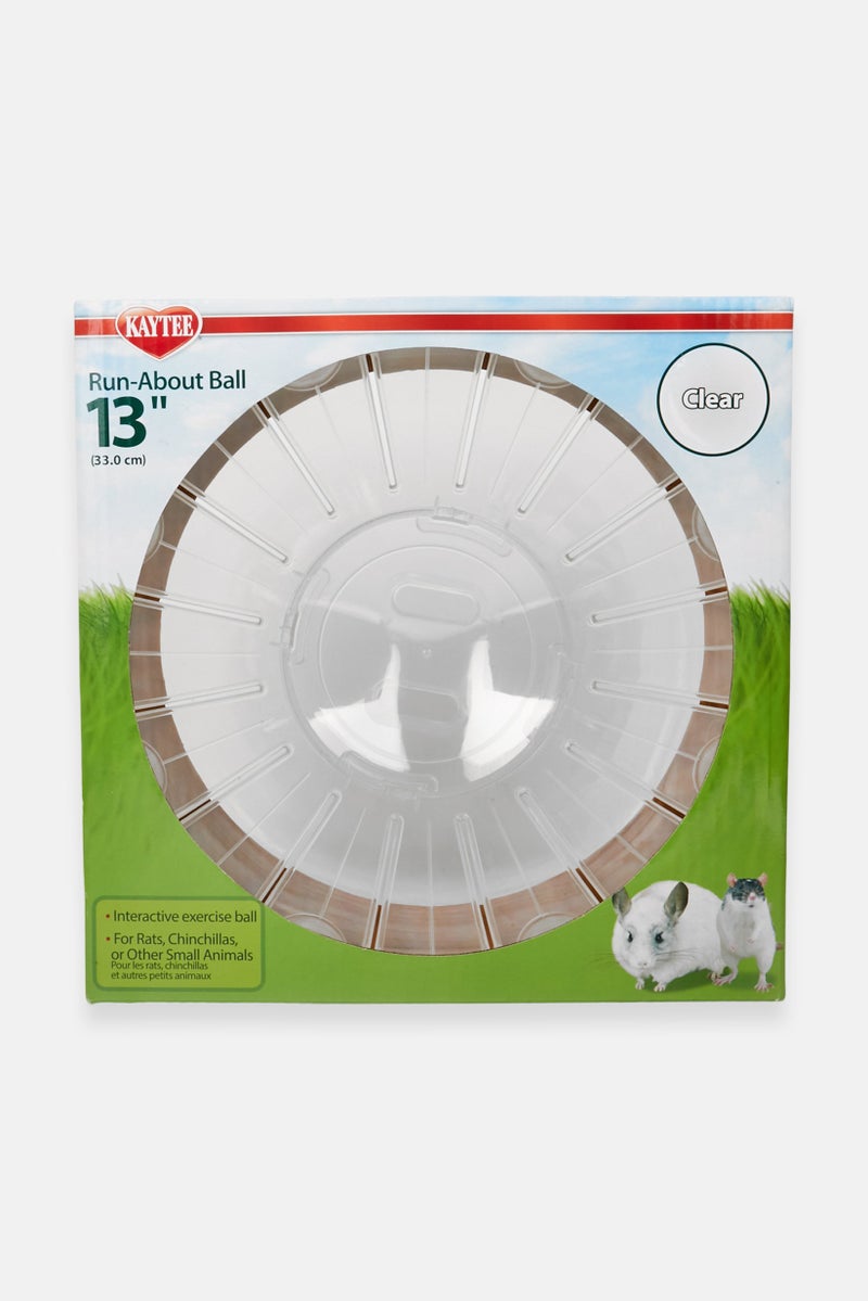 Kaytee Run-About Ball Clear  Balls And Wheels, Blue - Image 1