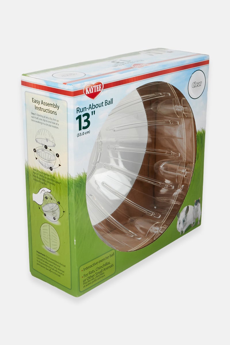 Kaytee Run-About Ball Clear  Balls And Wheels, Blue - Image 2