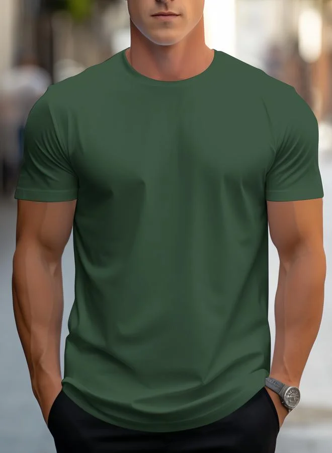 Take Two men's solid round neck short sleeve t-shirt
