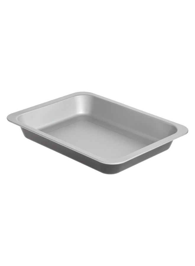 حامل ماكينة تحضير طبق خبز مستطيلة بتصميم معدني رمادي 40 × 30 سم 151309 - Image 1