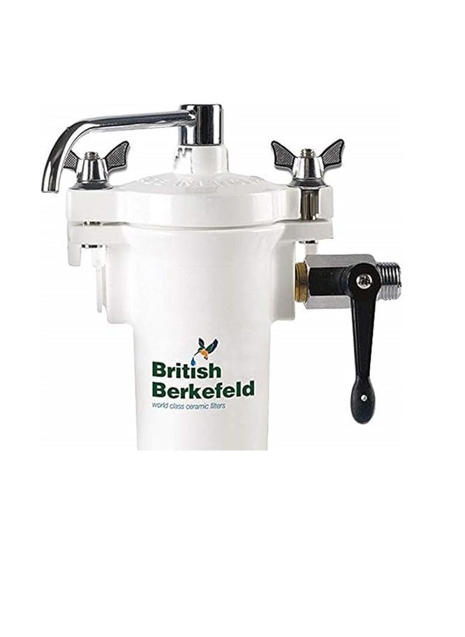 Doulton - Wall Mount Water Filter British Berkefeld HBA MKII Wall Mount With Sterasyl Water Filter Water Purifier Made in Britain since 1826 (White Pvc Body) - Image 1