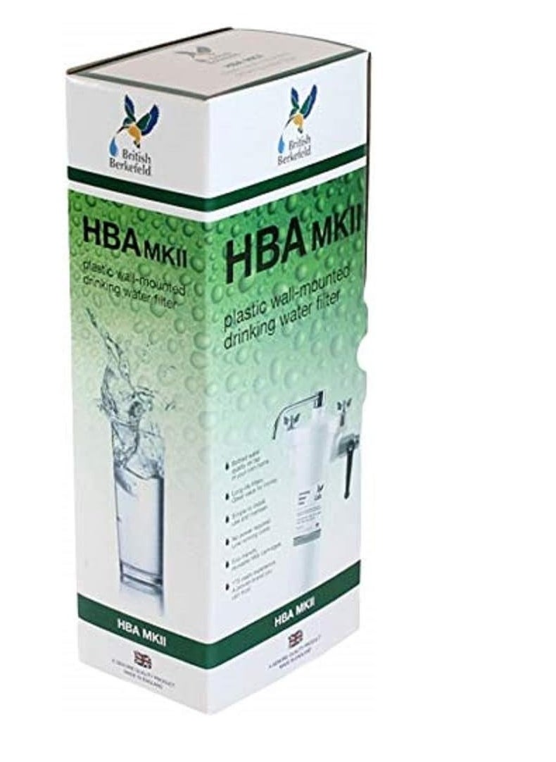 Doulton - Wall Mount Water Filter British Berkefeld HBA MKII Wall Mount With Sterasyl Water Filter Water Purifier Made in Britain since 1826 (White Pvc Body) - Image 1