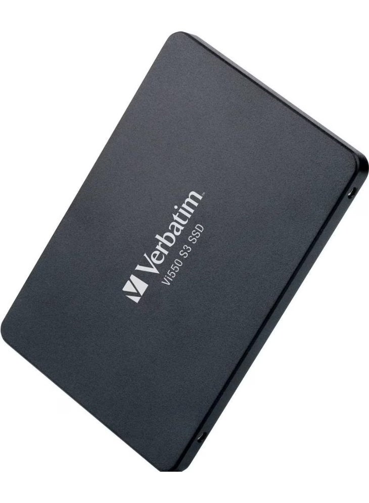 VERBATIM قرص صلب داخلي Verbatim Vi550 S3 - SSD سعة 512GB - محرك حالة صلبة - واجهة SATA III 2.5 بوصة - محرك SSD داخلي بتقنية NAND ثلاثية الأبعاد - SSD عالي الأداء 512GB - 500MB/s - أسود - Image 3