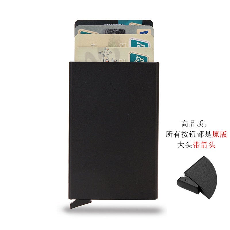 Rfid Metal Card Box with Multiple Card Slots, Aluminum Alloy Card Holder, Card Holder for Men and Women, Anti-Theft Card Holder, Anti-Degaussing Card Box - Image 3