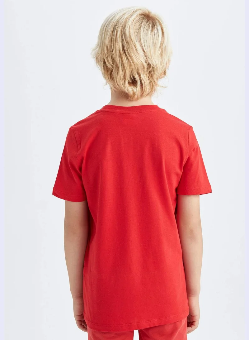 ديفاكتو Boy Regular Fit Crew Neck Short Sleeve T-Shirt