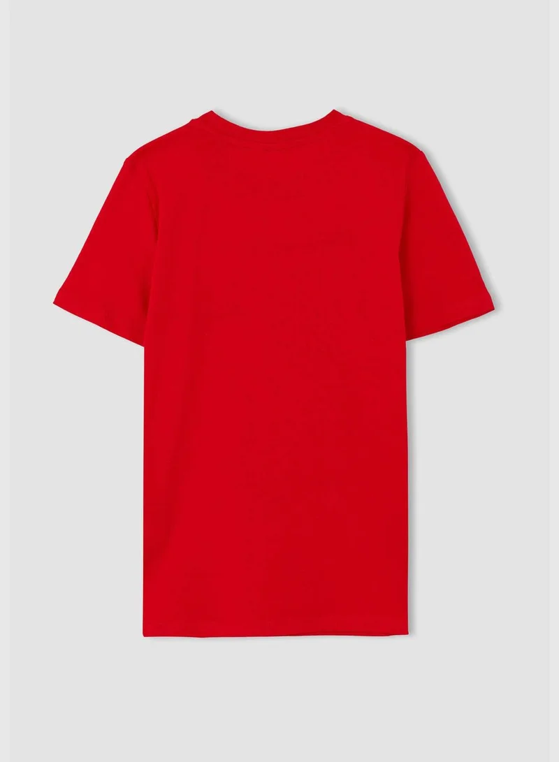 ديفاكتو Boy Regular Fit Crew Neck Short Sleeve T-Shirt