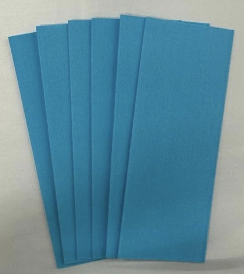 Bestubuy Flower Making Duplex Wrinkled Stretchable Crepe Paper for DIY Flower Making and Wrapping Pack of 12 Sheets Sky Blue
