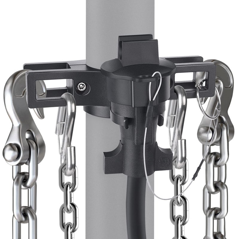 منظم سحب مقطورة مخصص من ميكتونينغ مصنوع من الألمنيوم المطلي بالمسحوق مع غطاء قابس 7 طرق وحبل مع فتل ألمنيوم تصميم متين مضاد للصدأ