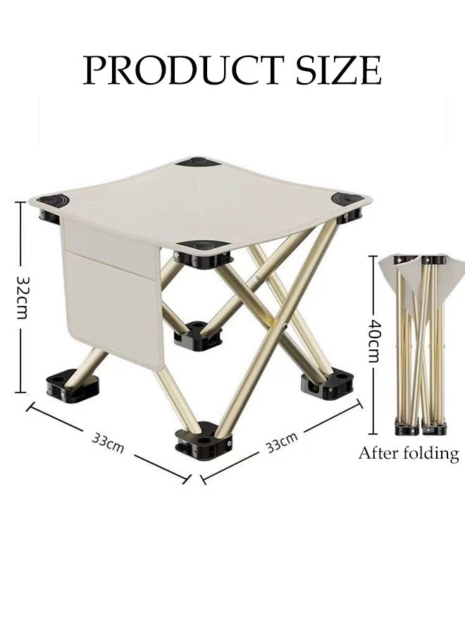 DUNISO Camping Stool, Foot Stools, Portable Folding Stool with storage Bag for Outdoor Walking, Hiking, Fishing - Image 2