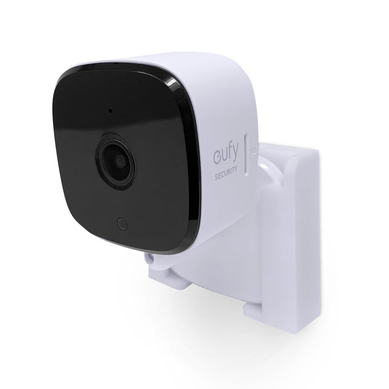 BRAINWAVZ 2 Pack Adhesive Wall Mount for Eufy Solo IndoorCam C24/C120 (T8400X) Security Camera, Easy to Install, No Mess, Reduce Blind Spots & Improved Viewing, Stick On & Screw in Installation, by Brainwavz - Image 1