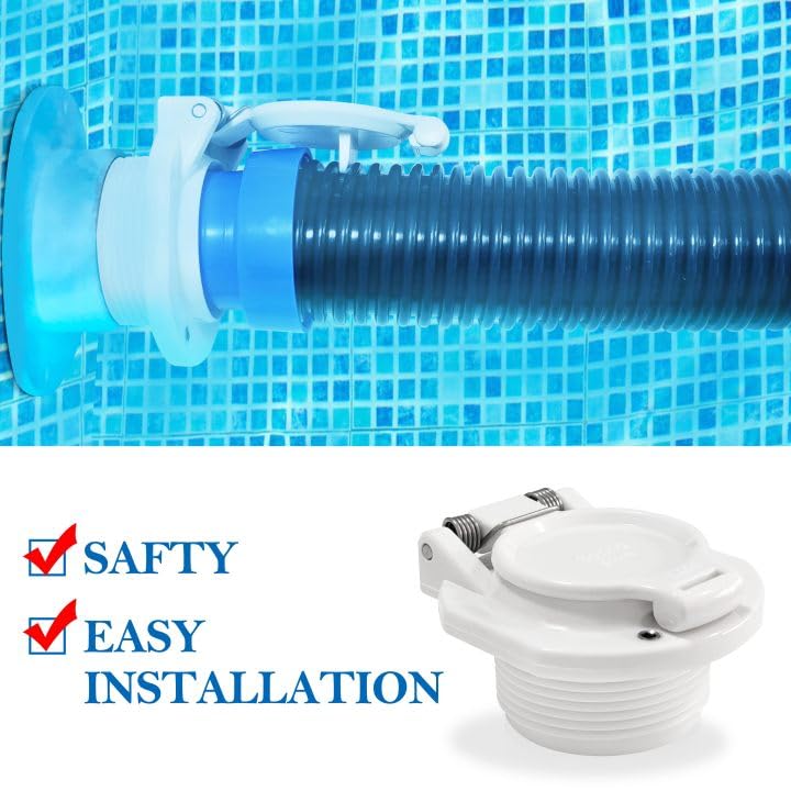 TycoonWon W400BWHP Free Rotating Vacuum Lock Safety Wall Accessory Replacement for Hayward Navigator Pool Cleaners（White） - Image 4