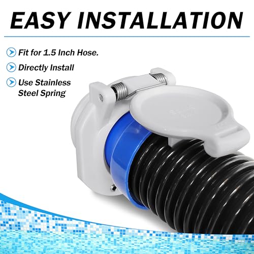 TycoonWon W400BWHP Free Rotating Vacuum Lock Safety Wall Accessory Replacement for Hayward Navigator Pool Cleaners（White） - Image 3