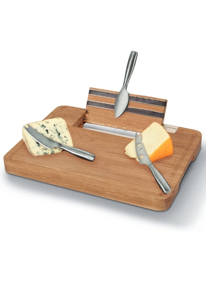 BOSKA Friends Board Cheese Board  Knife Set, 13.5" x 10", Natural  - Image 4