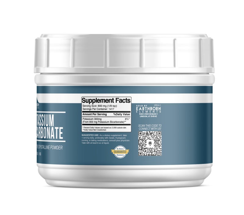 Earthborn Elements Potassium Bicarbonate (2.5 lb), Mess-Free Tub, Pure & Undiluted - Image 2