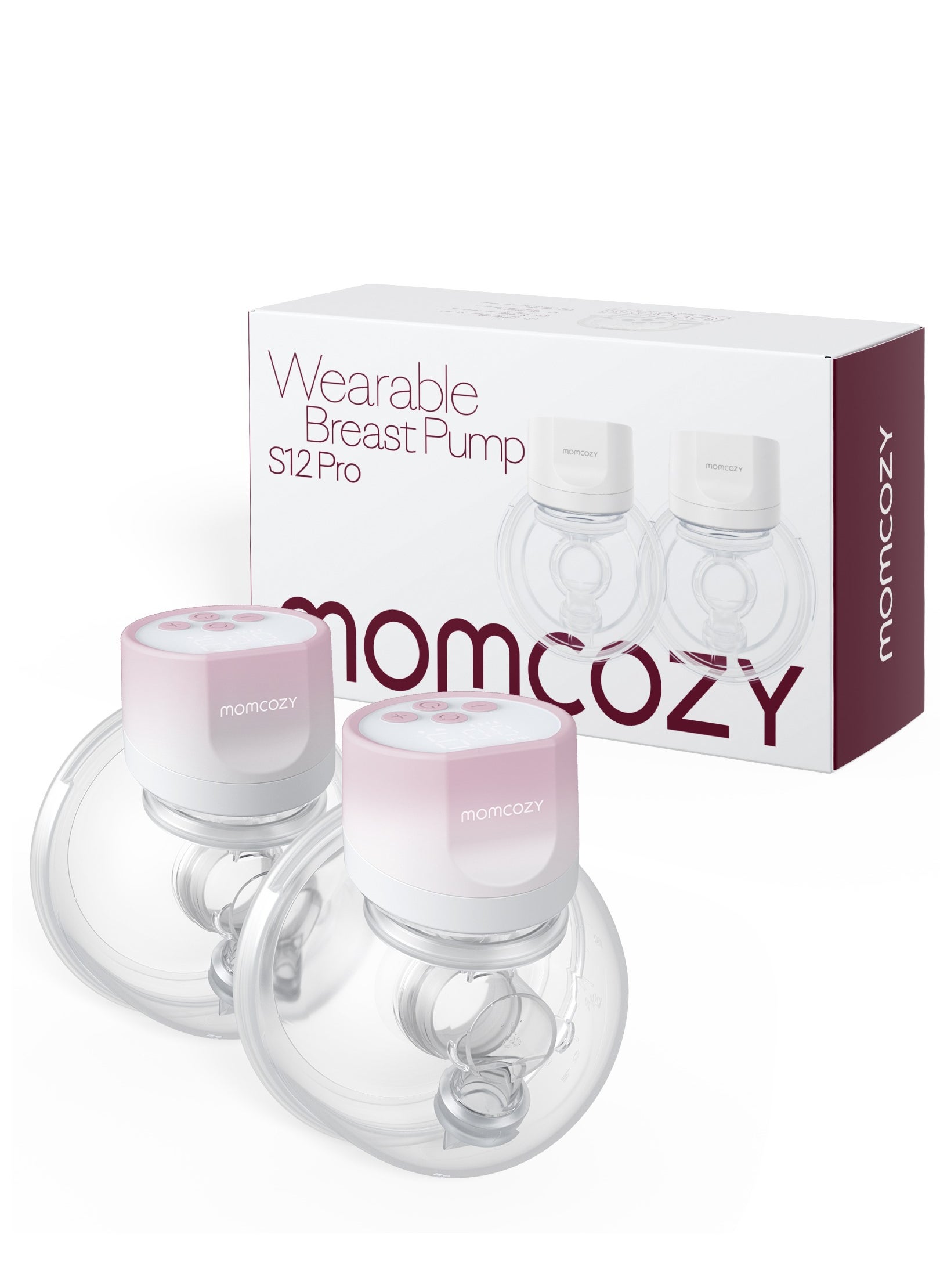 Hands-Free Double Breast Pump S12 Pro, Wearable Pump with Comfortable Double-Sealed Flange 24mm, 3 Modes And 9 Levels 