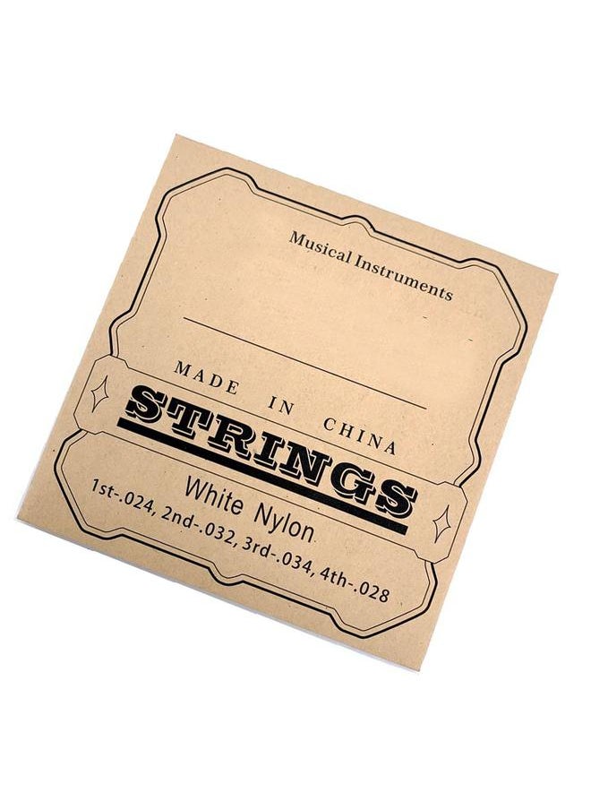 Thoraya - 4Pcs Ukulele Strings Clear Beautiful Sound Professional Nylon Strings Replacement for 23in 26in Ukulele - Image 1
