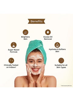 GLUTONE Face Wash| Glow & Radiance Face Wash| With Saxifrage, Papaya & Guava Extract| Enriched Hydrolyzed Almond Protein| Sugar-Based Formula| 100Ml  - Image 4
