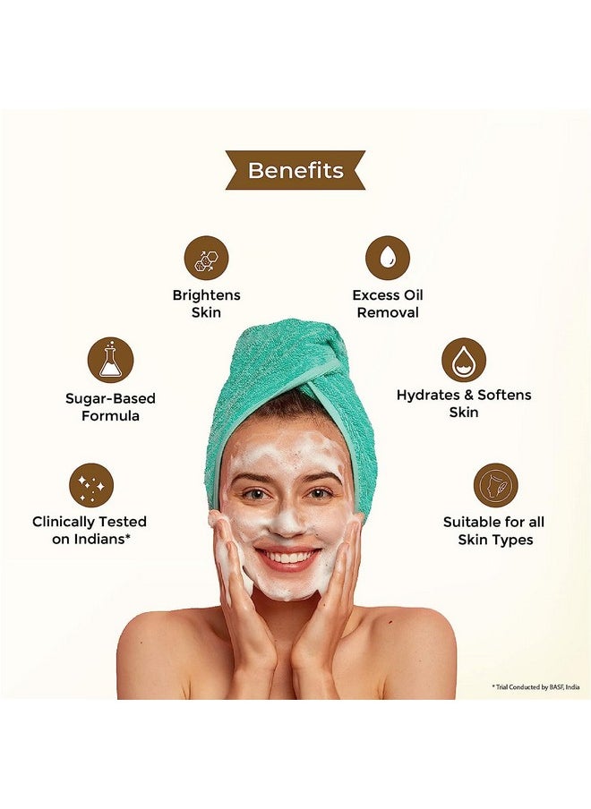 GLUTONE - Face Wash| Glow & Radiance Face Wash| With Saxifrage, Papaya & Guava Extract| Enriched Hydrolyzed Almond Protein| Sugar-Based Formula| 100Ml - Image 1