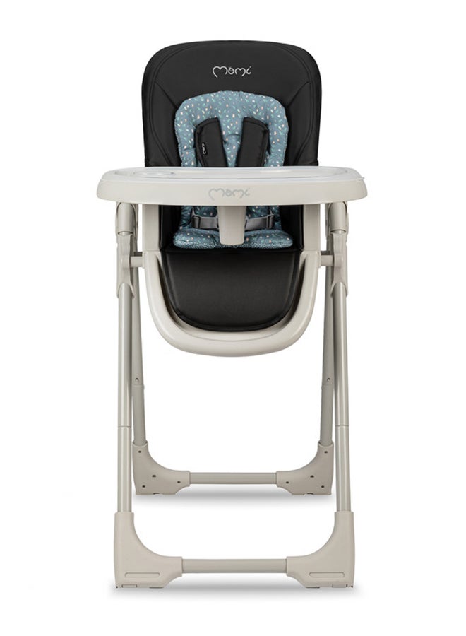 Momi GOJO Comfortable Safest Highchair for Babies of Age 6 - 36 months with 7-position Height Adjustment & Safety Belts, Double tray, 3-stage Backrest Adjustment - Black - Image 2