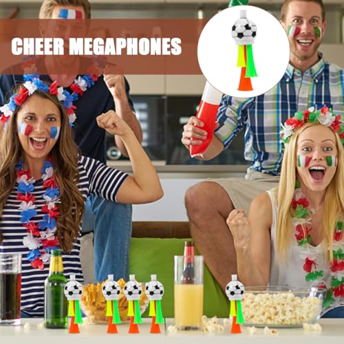 BESPORTBLE 10Pcs Vuvuzela Stadium Horn: Mini Air Horn Plastic Loud Noise Maker for Football Fans Kids for Sporting Events Soccer Football Carnival Party (Random Color) 13.5cm - Image 3