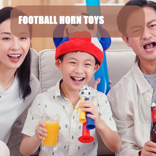 BESPORTBLE 10Pcs Vuvuzela Stadium Horn: Mini Air Horn Plastic Loud Noise Maker for Football Fans Kids for Sporting Events Soccer Football Carnival Party (Random Color) 13.5cm - Image 2