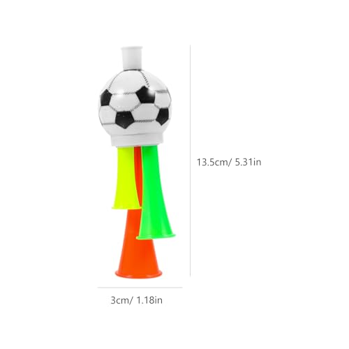 BESPORTBLE 10Pcs Vuvuzela Stadium Horn: Mini Air Horn Plastic Loud Noise Maker for Football Fans Kids for Sporting Events Soccer Football Carnival Party (Random Color) 13.5cm - Image 4